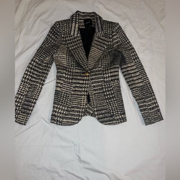 Smythe Duchess One Button Blazer Black and Gold Stunning! - Picture 3 of 13